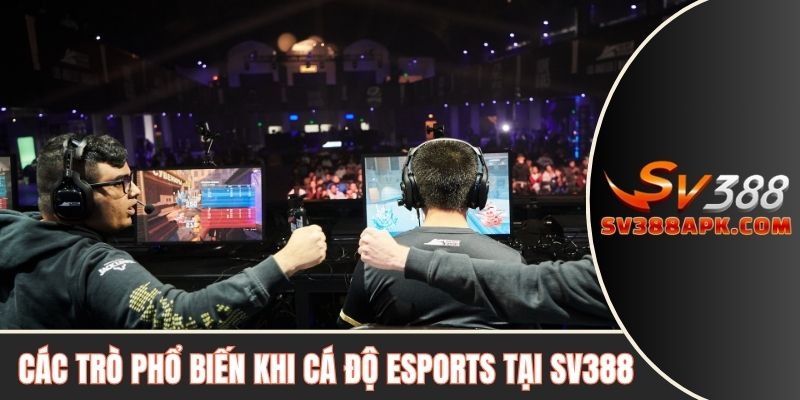 Các trò phổ biến khi cá độ Esports tại SV388