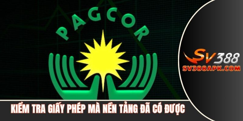 Kiểm tra giấy phép mà nền tảng đã có được